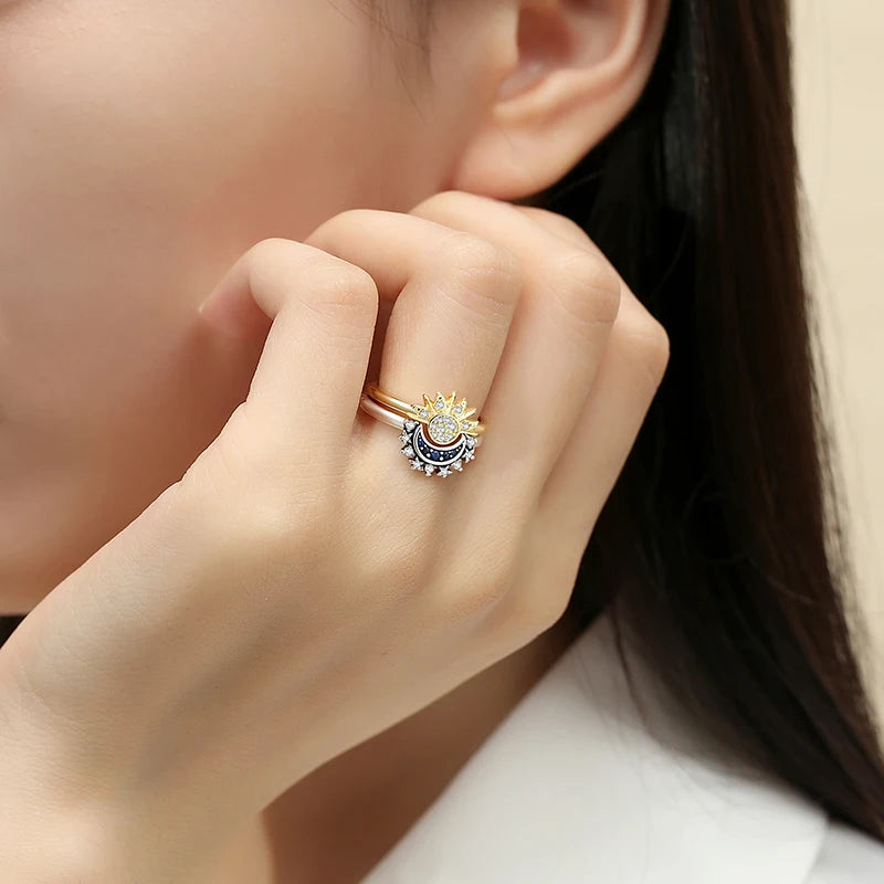 925 Sterling Silver Crown Heart Ring