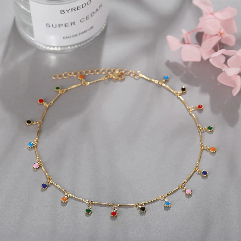 Fashion Candy Color Tassel Necklace