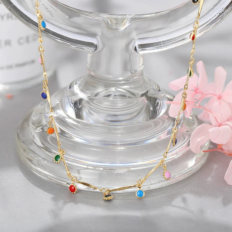Fashion Candy Color Tassel Necklace