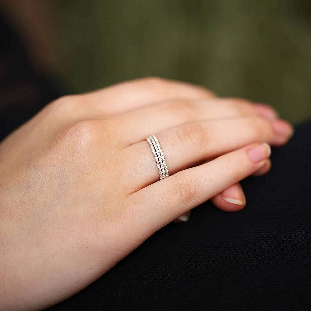Delicate Zircon Stackable Ring