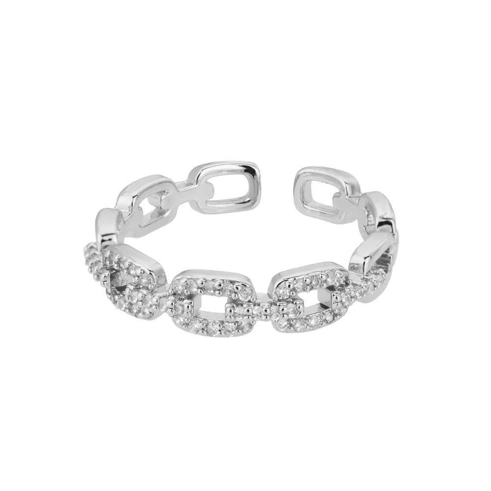 925 Silver Infinity Zircon Ring