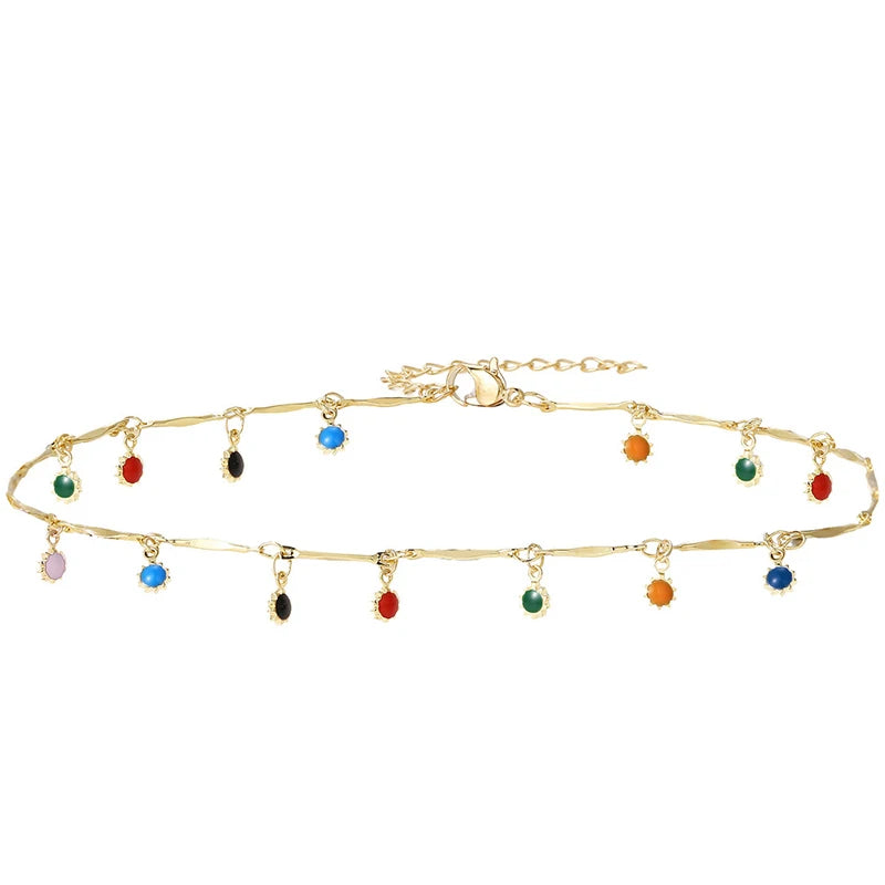 Fashion Candy Color Tassel Necklace