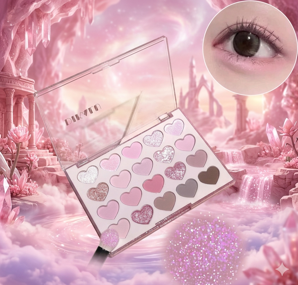 Romantic Pearl Heart Makeup Palette