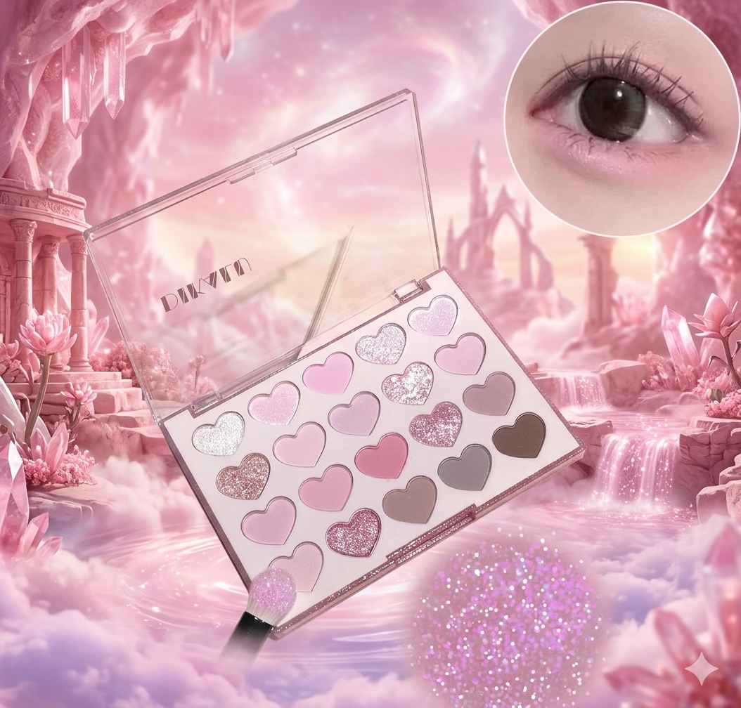 Romantic Pearl Heart Makeup Palette