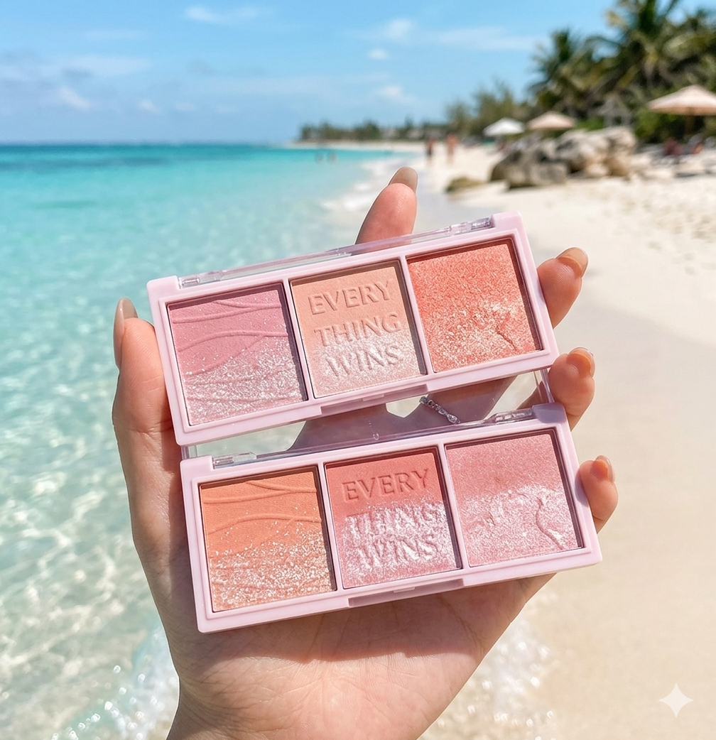 Peach Glow 3-Color Blush Palette