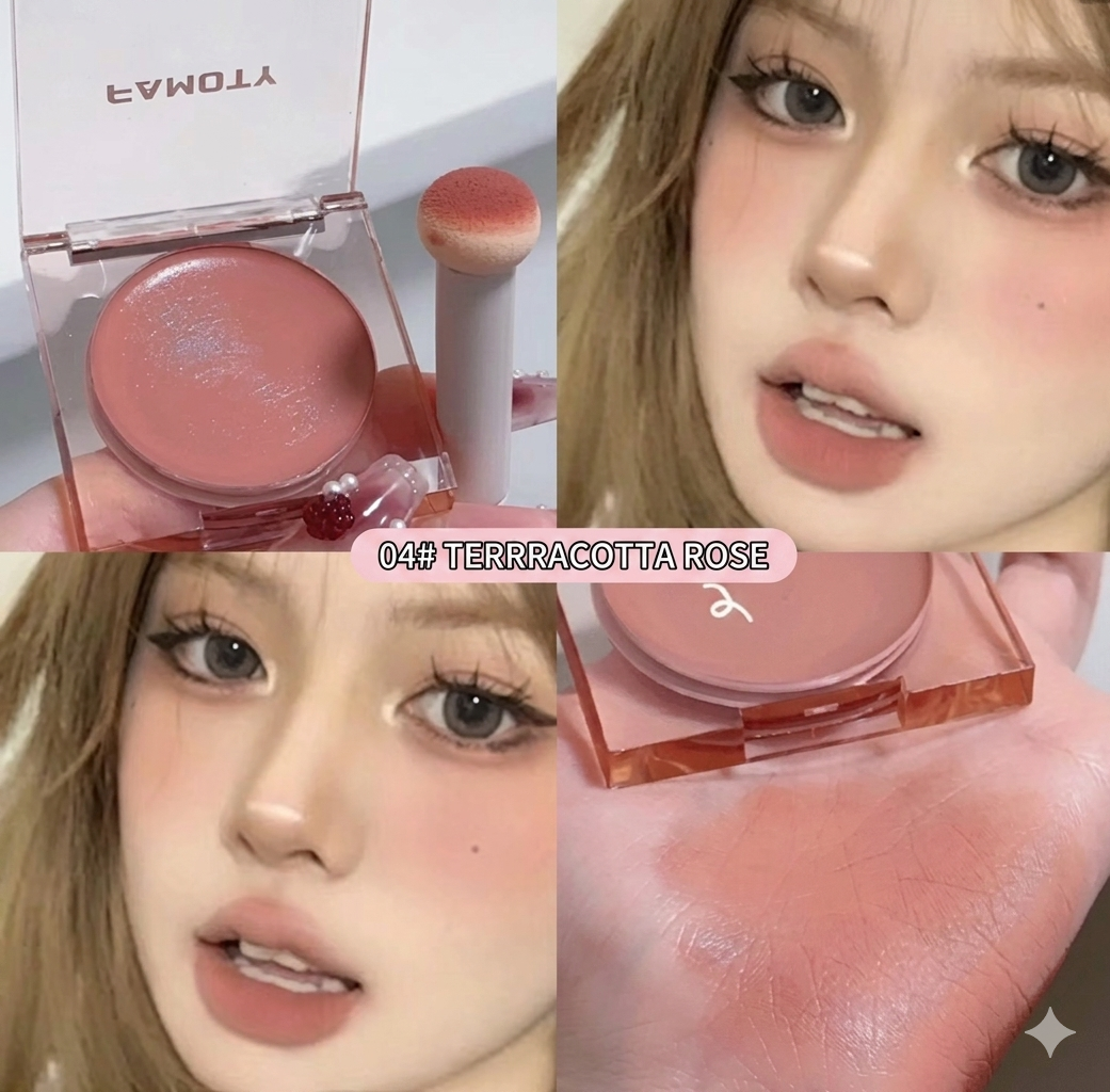 Peach Pink Natural Cheek Palette