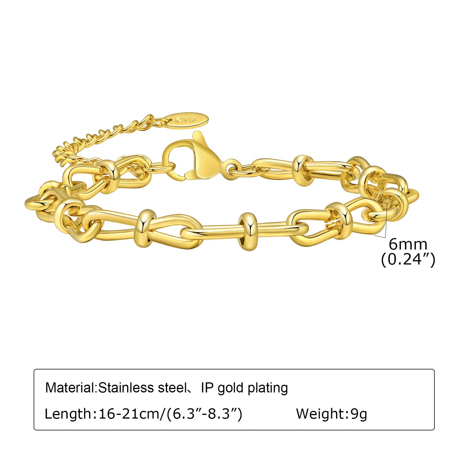Chunky Stainless Steel Link Chain Bracelet
