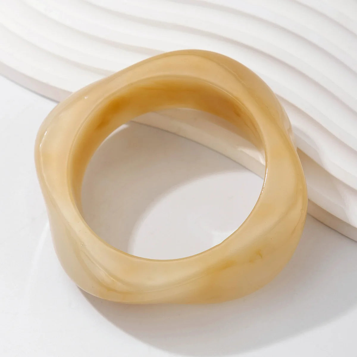Vintage Punk Resin Acrylic Bangle Bracelet