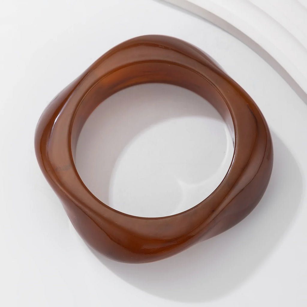 Vintage Punk Resin Acrylic Bangle Bracelet