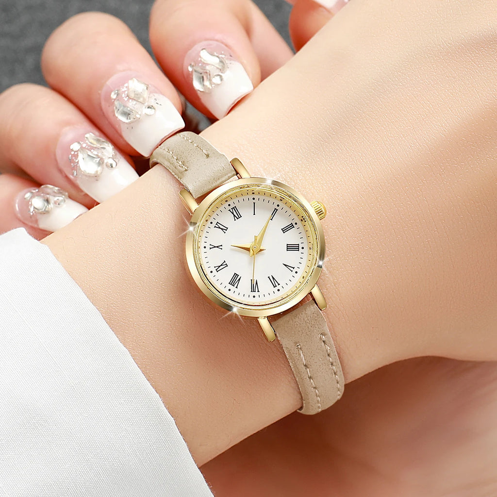 Women’s Fashion Small Roman Dial Quartz Watch