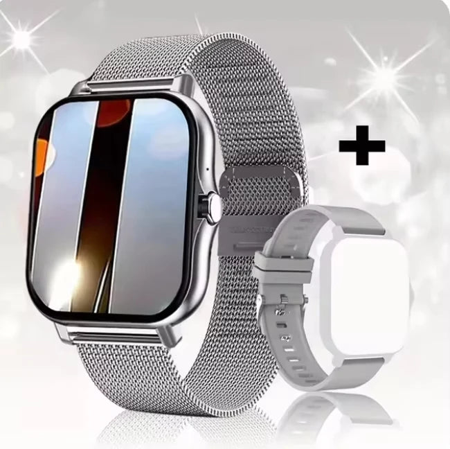 KESHUYOU Smartwatch – calls, SpO2 & BP monitoring. Stylish health watch for daily use & gifting.