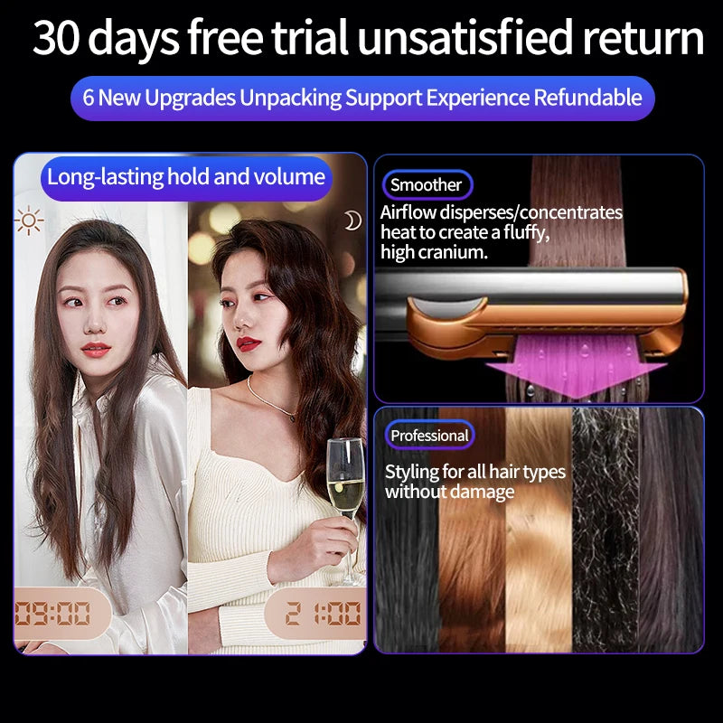 2-in-1 Hair Dryer & Straightener