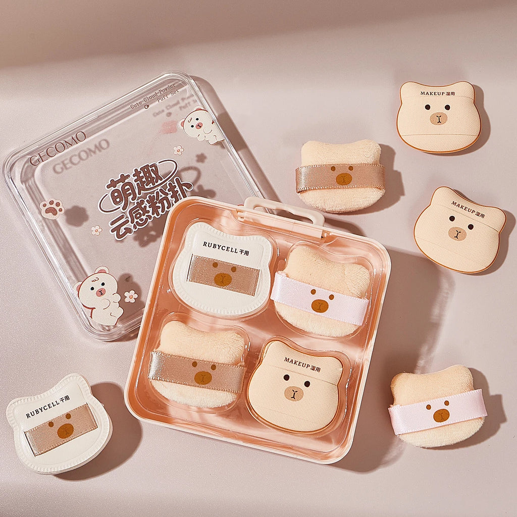 Cute Bear Puff Set