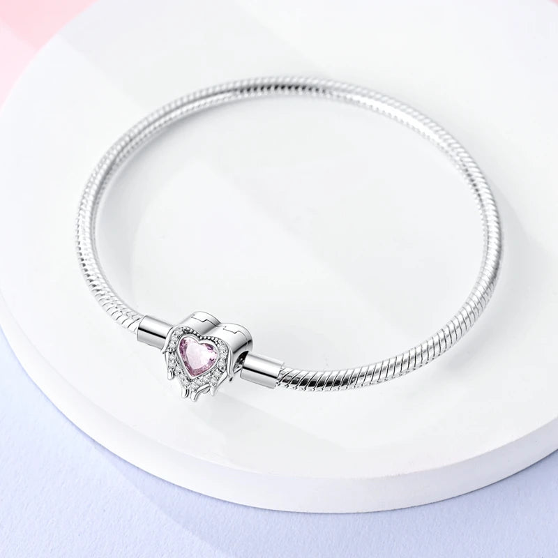 Star Moon Sun 925 Silver Charm Bracelet