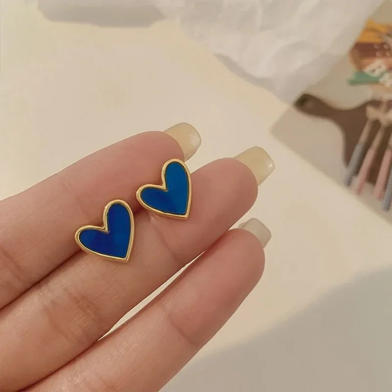 Heart Pearl Drop Earrings