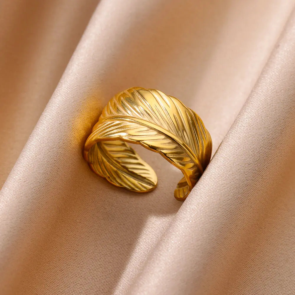 Stainless Steel Chunky Wide Ring
