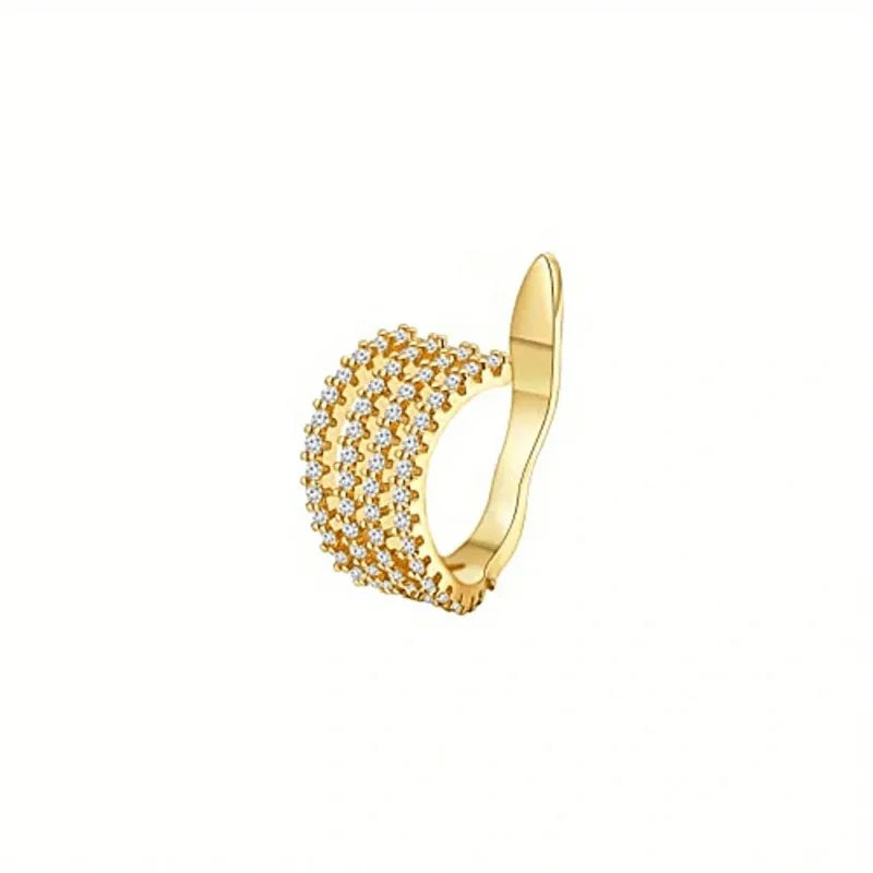 Cute Metal Leaf Ear Cuff Clip Earrings