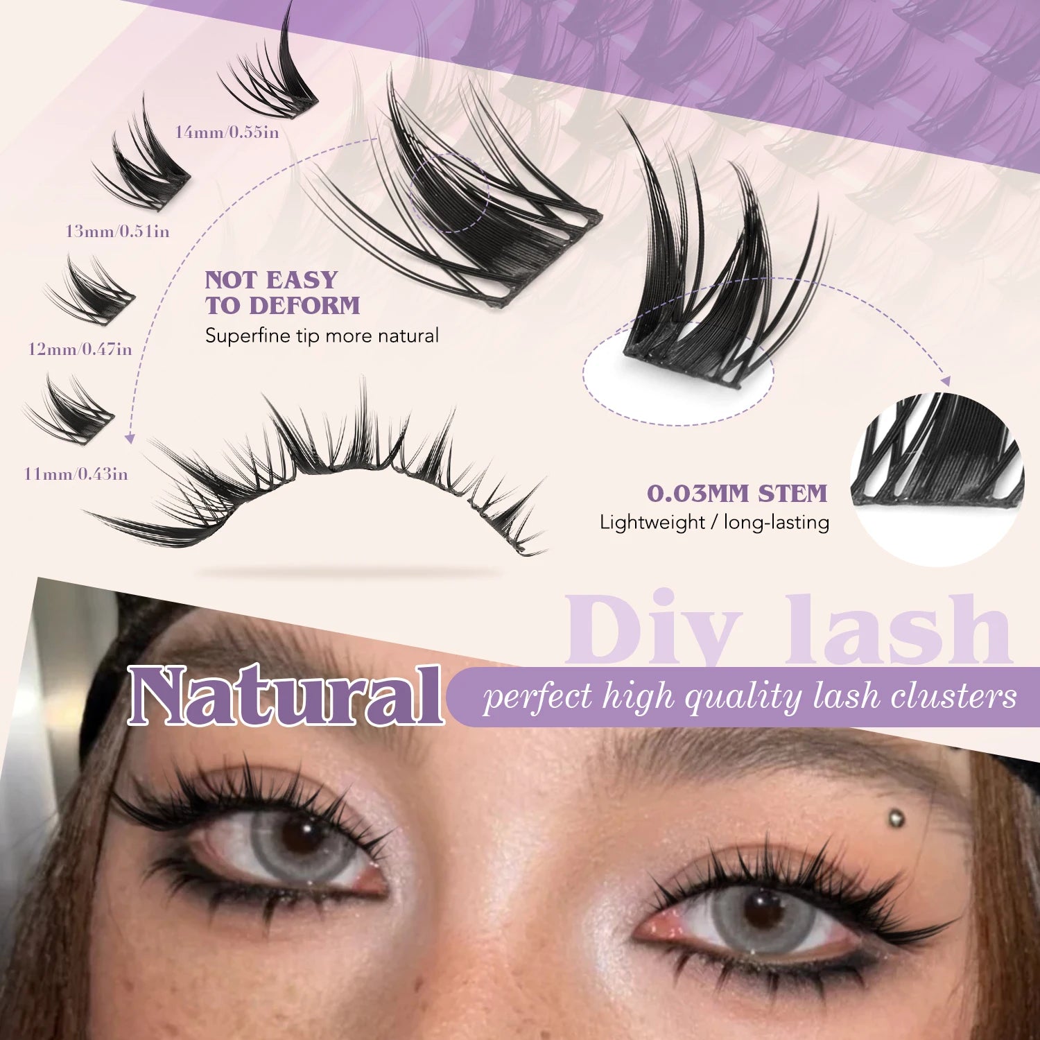 GROINNEYA DIY Lash Cluster Set