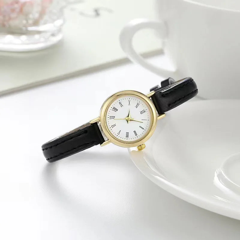 Women’s Fashion Small Roman Dial Quartz Watch