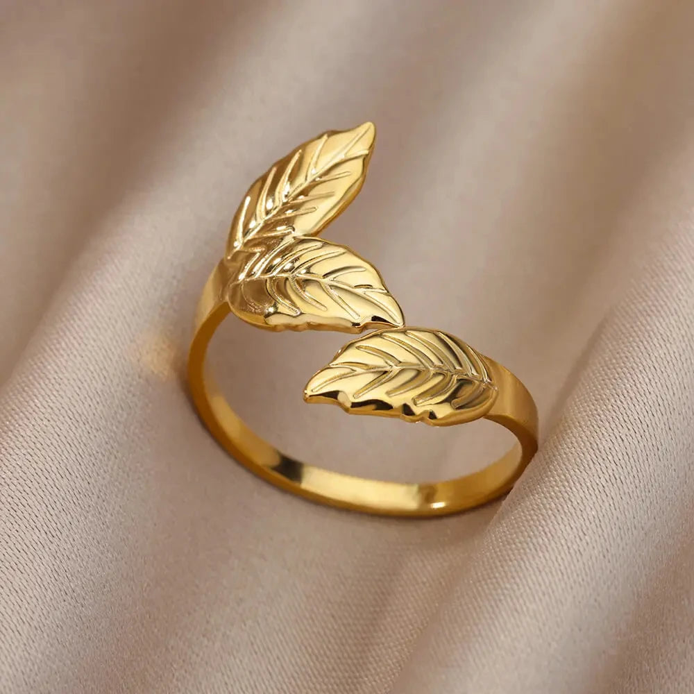 Luxury 316L Gold Stainless Steel Ring