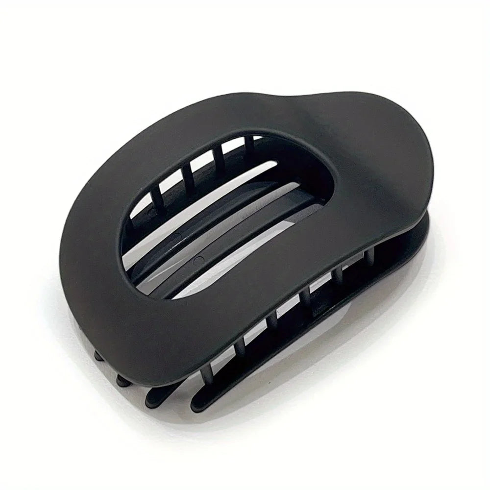 Leopard Matte Oval Hair Claw Clip