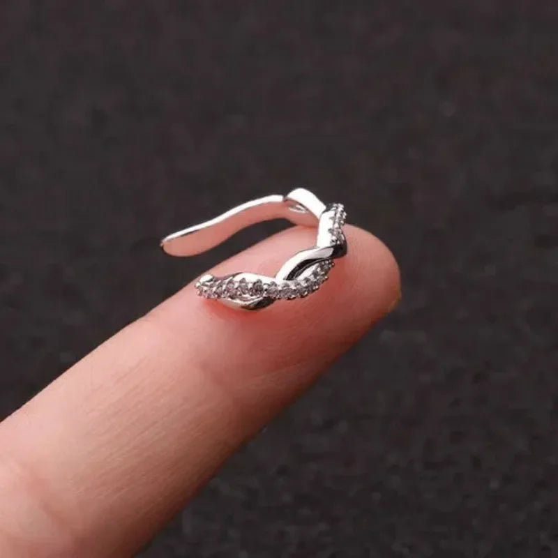Cute Metal Leaf Ear Cuff Clip Earrings