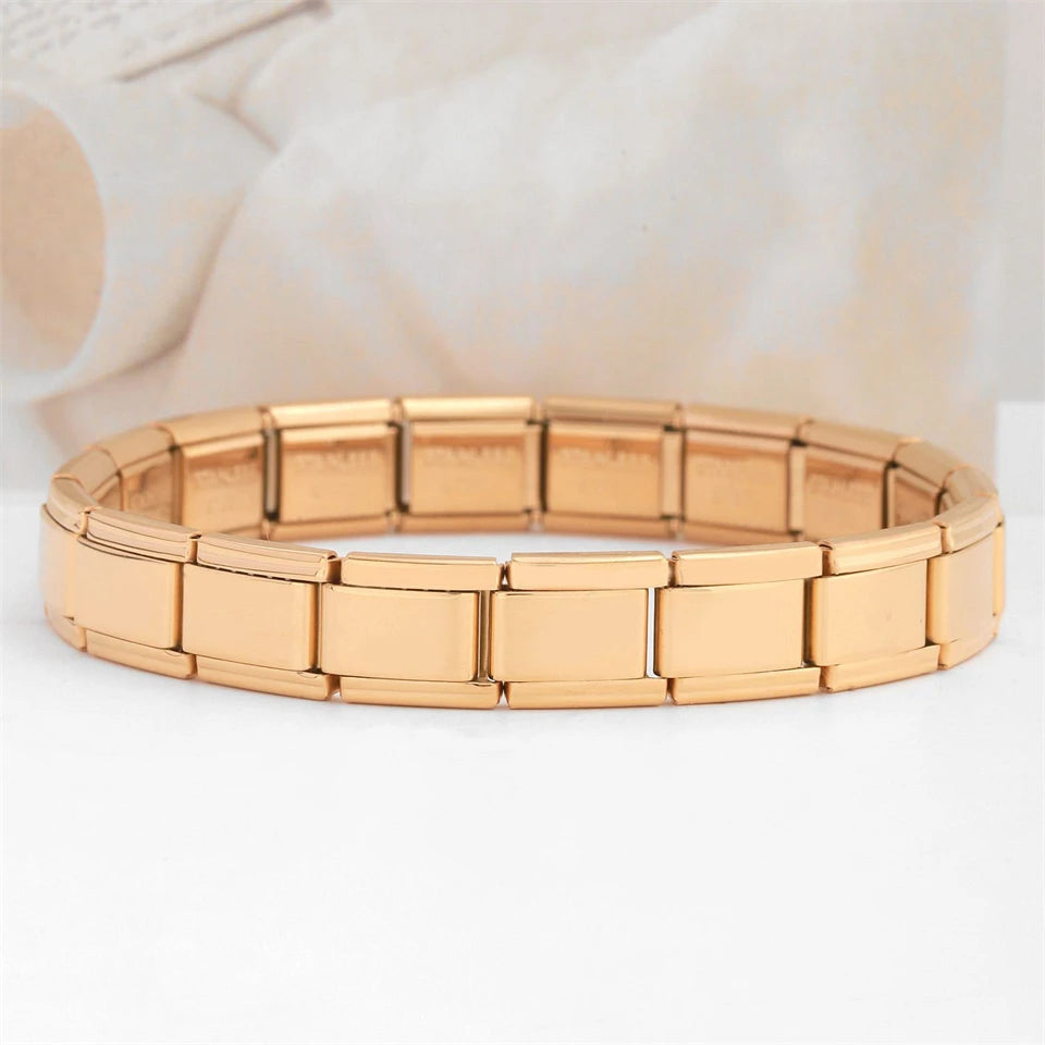 Classic Stainless Steel Italian Chain Link Bracelet