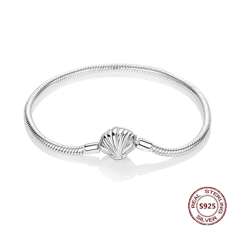 Star Moon Sun 925 Silver Charm Bracelet