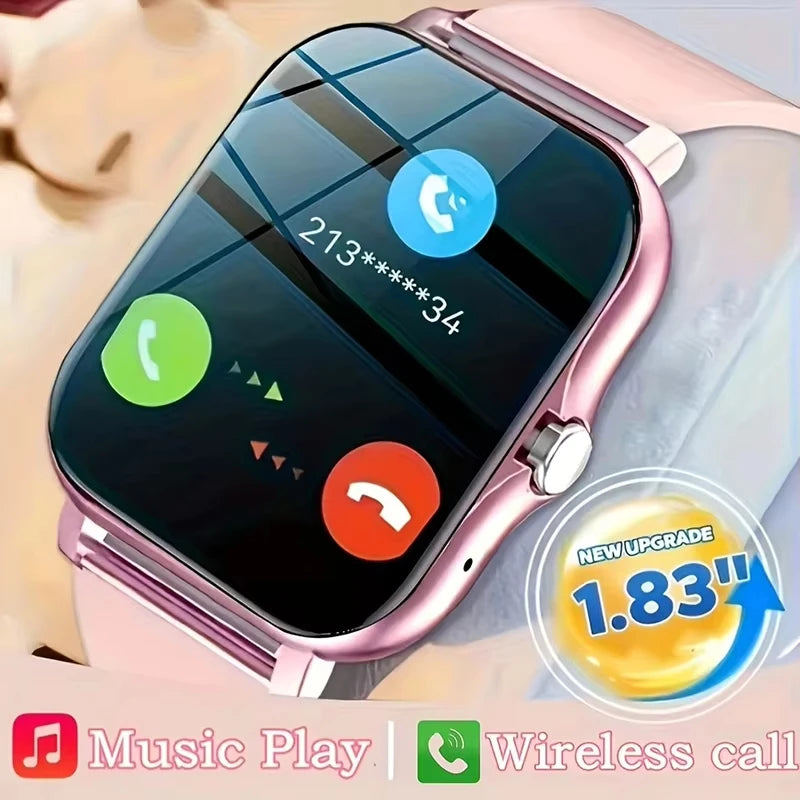KESHUYOU Smartwatch – calls, SpO2 & BP monitoring. Stylish health watch for daily use & gifting.