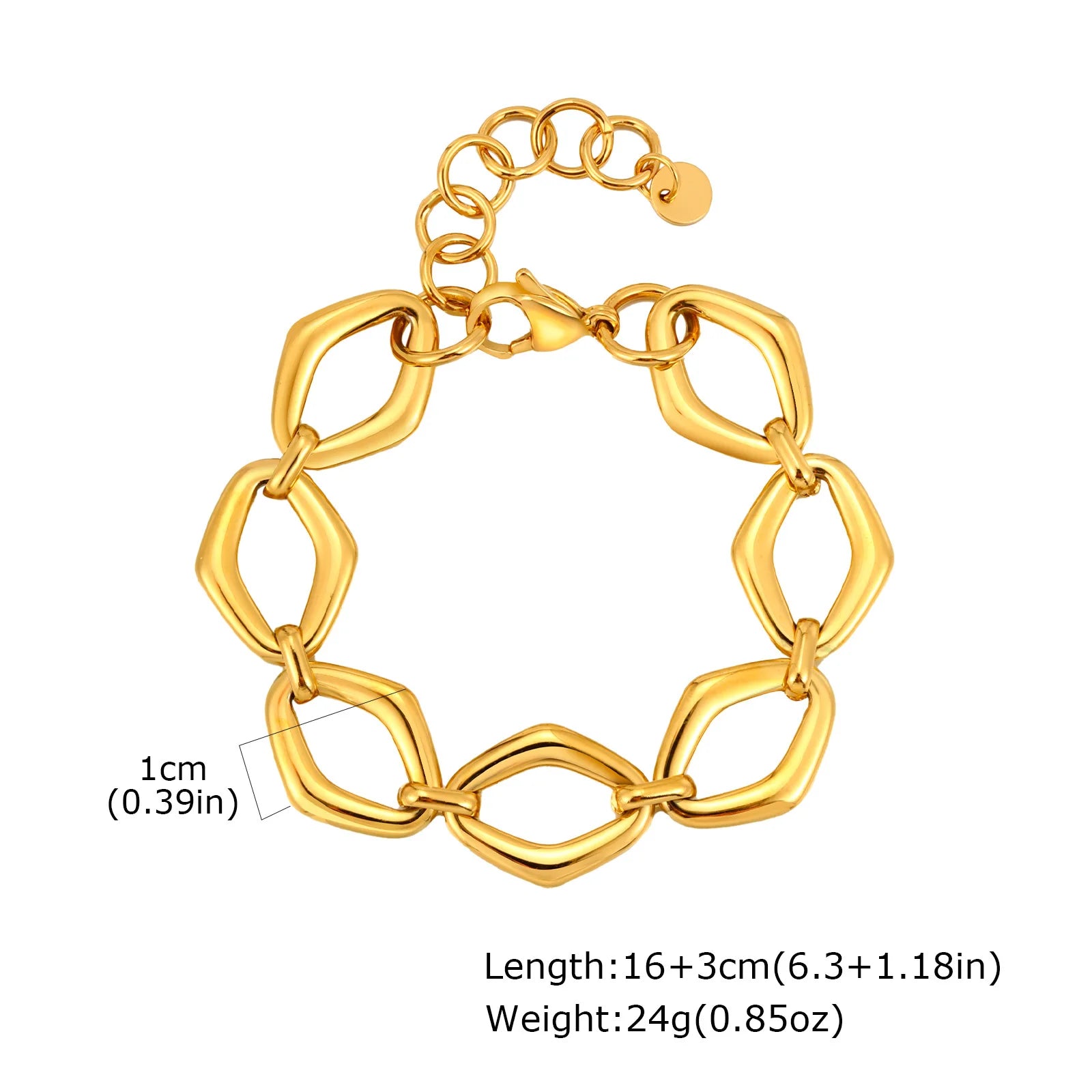 Chunky Stainless Steel Link Chain Bracelet