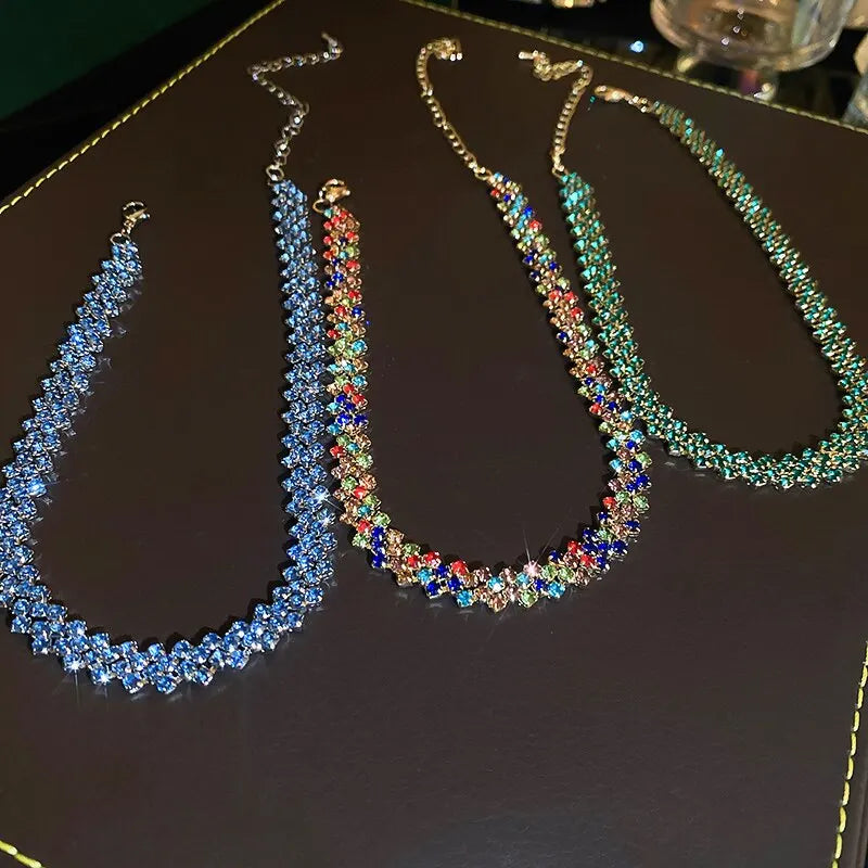 Luxury Full Rhinestone Choker Necklace