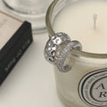 Shiny Rhinestone Double Layer Ear Cuff