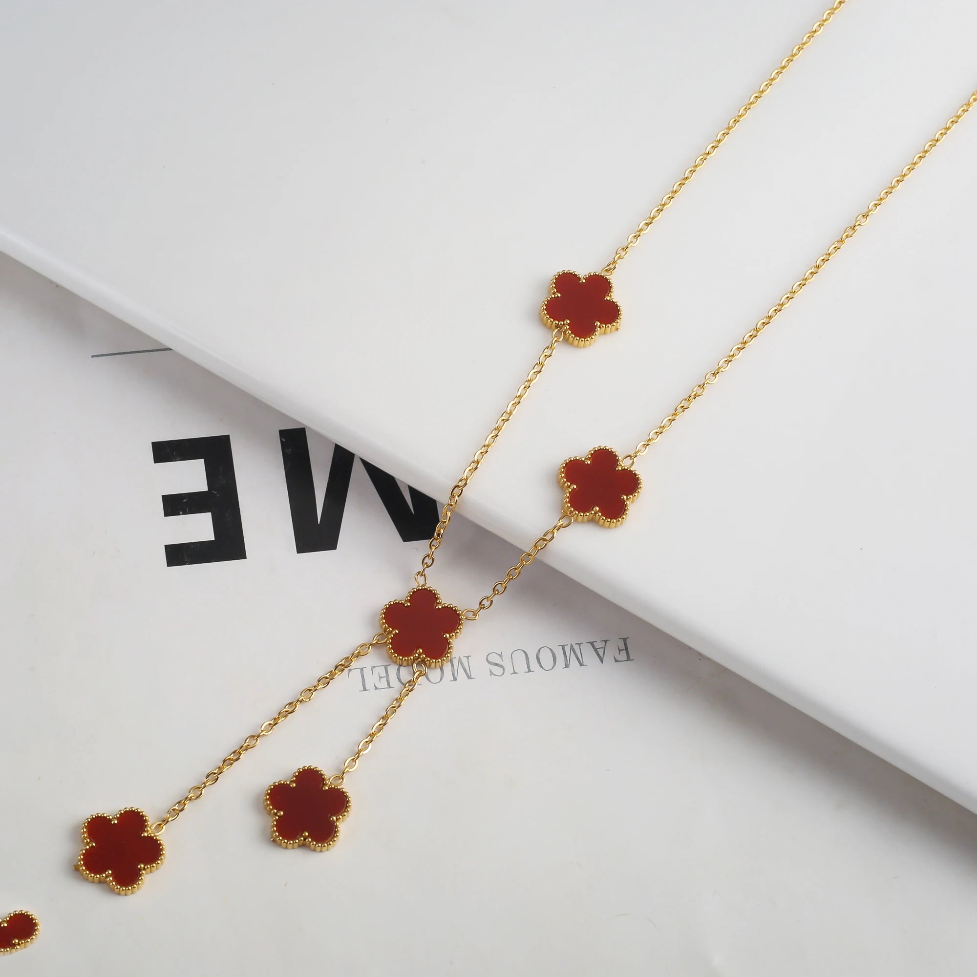 Stainless Steel Clover Flower Bracelet