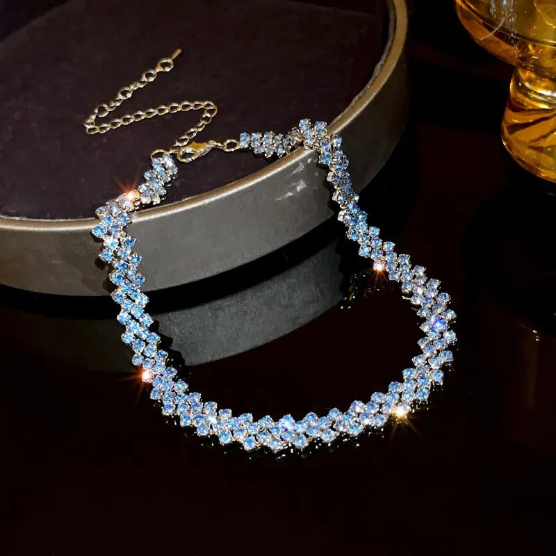 Luxury Full Rhinestone Choker Necklace