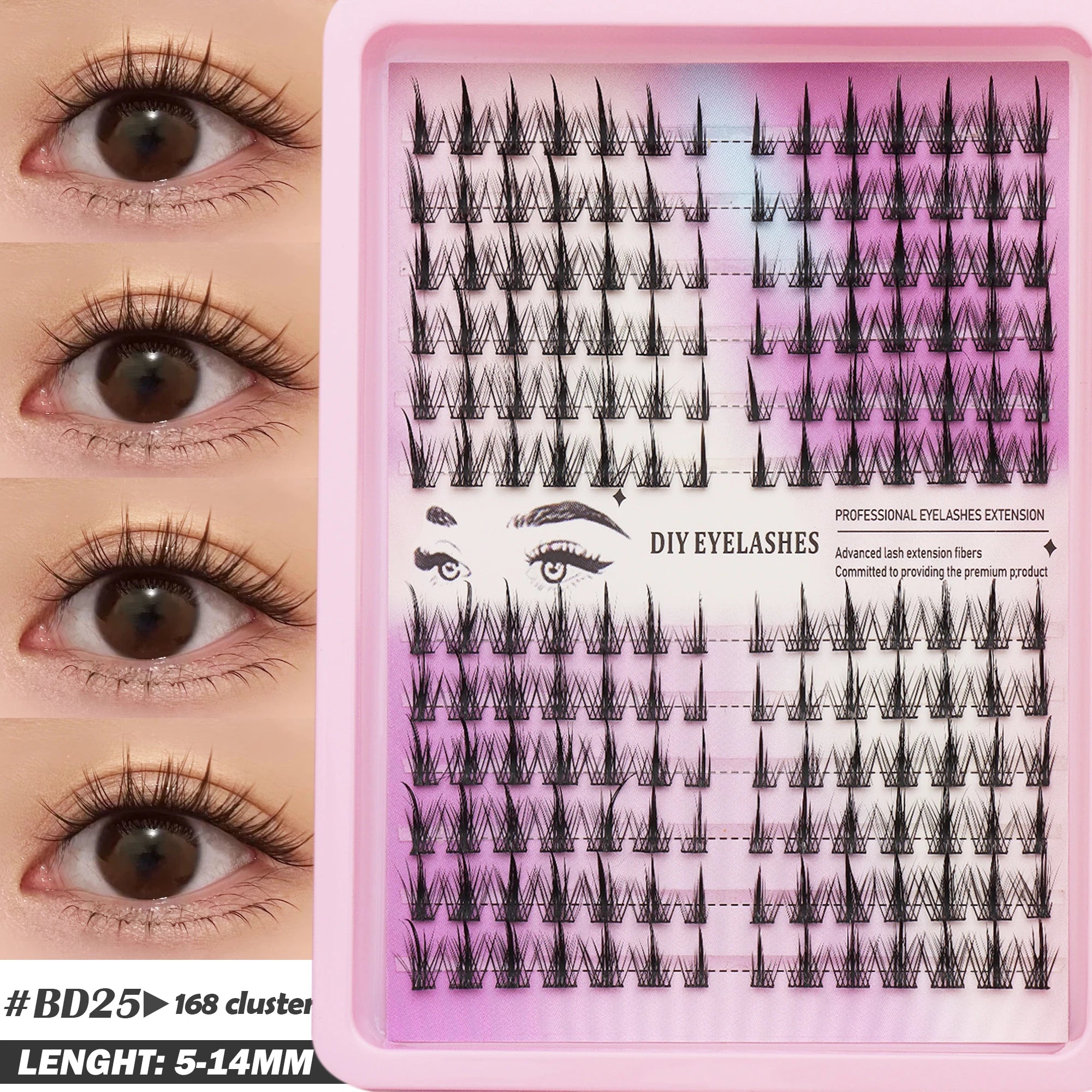 Fluffy Oblique Lash Extensions