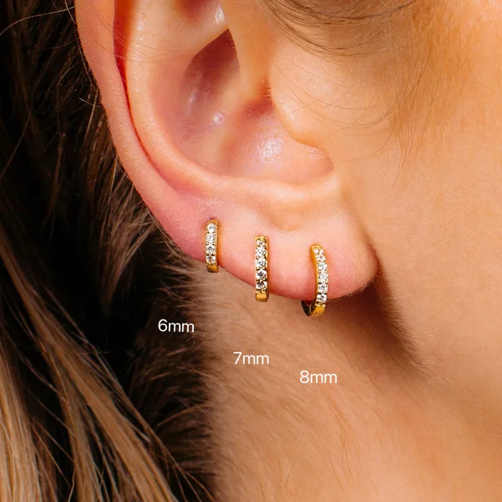 316L Stainless Steel Minimalist Hoop Earrings