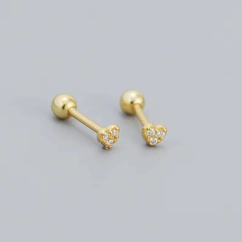 Heart Stud Earrings