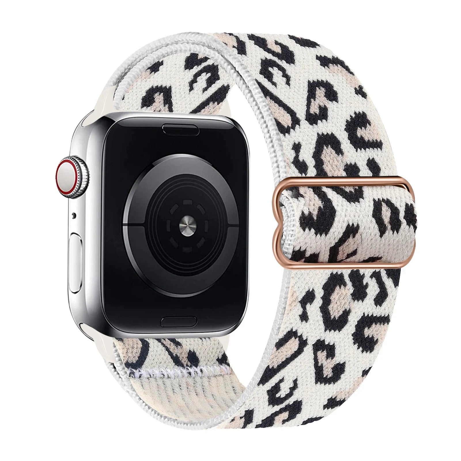 Fashion Leopard Nylon Strap for Apple Watch 38mm–49mm