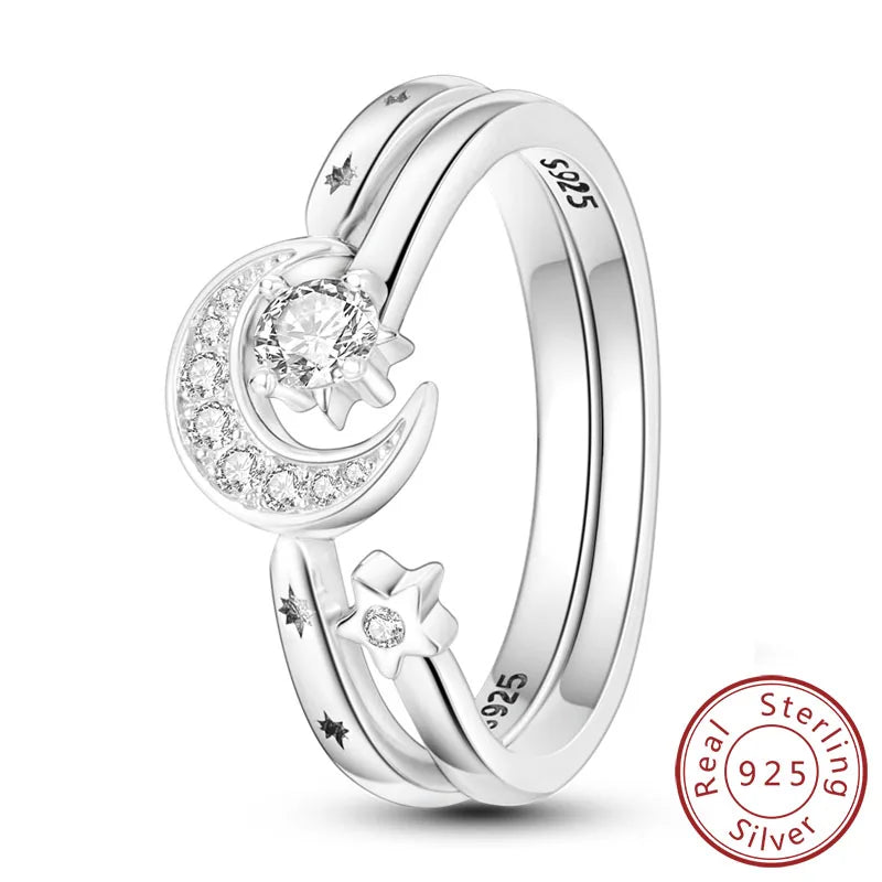 925 Silver Infinity Zircon Ring for Women