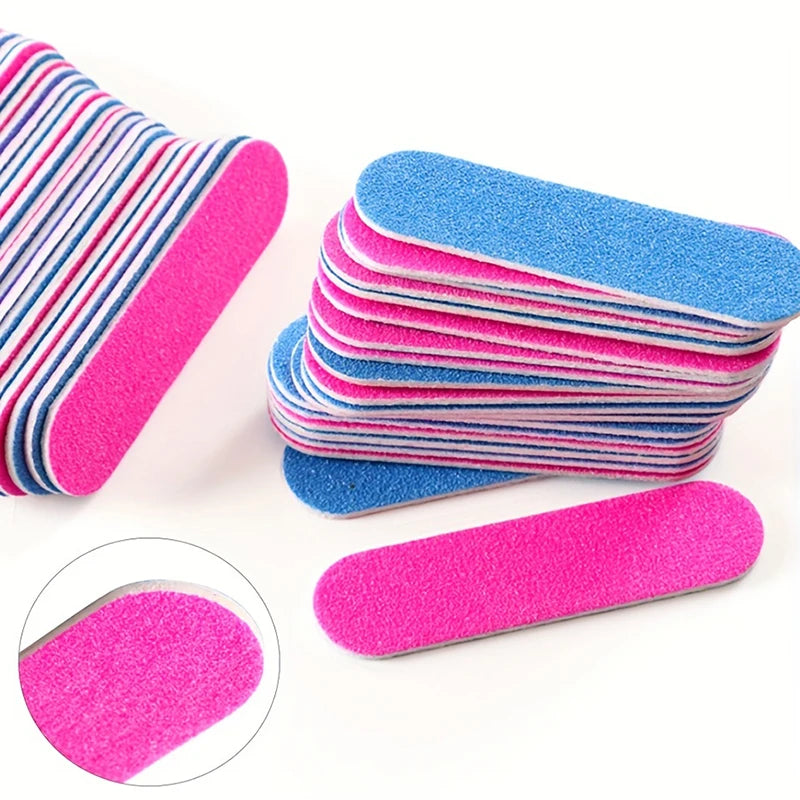 Mini Double-Sided Nail Files & Buffers for Smooth Shaping