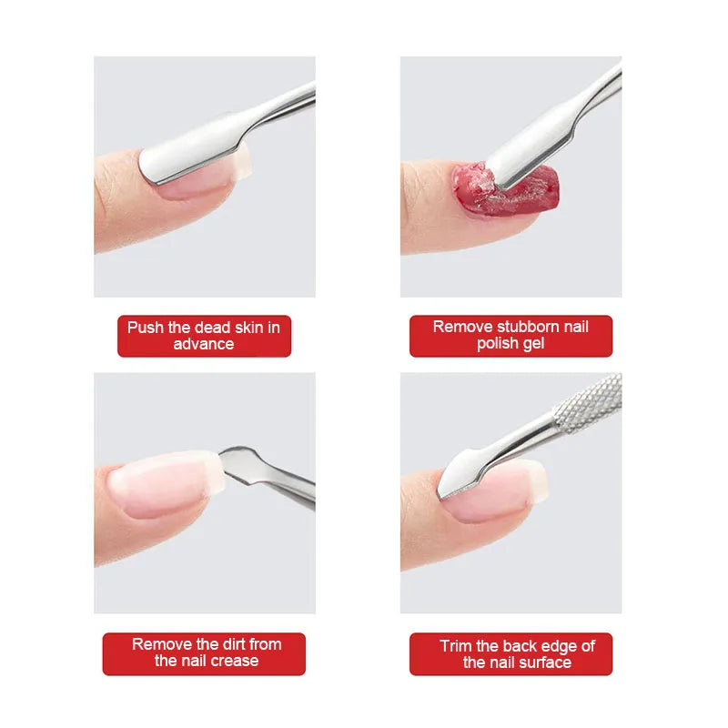 Cuticle Pusher & Remover Tool