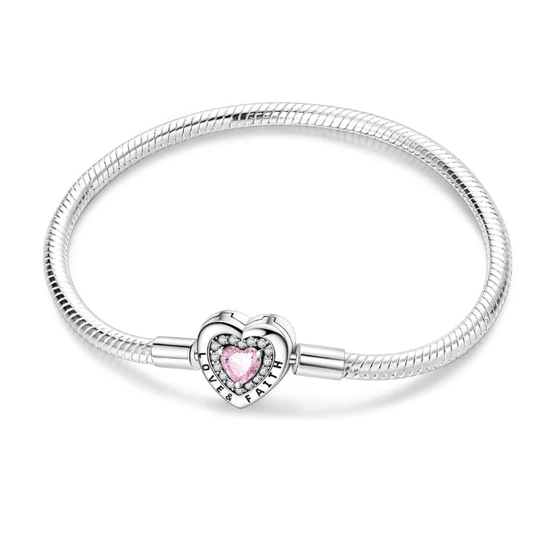 Star Moon Sun 925 Silver Charm Bracelet