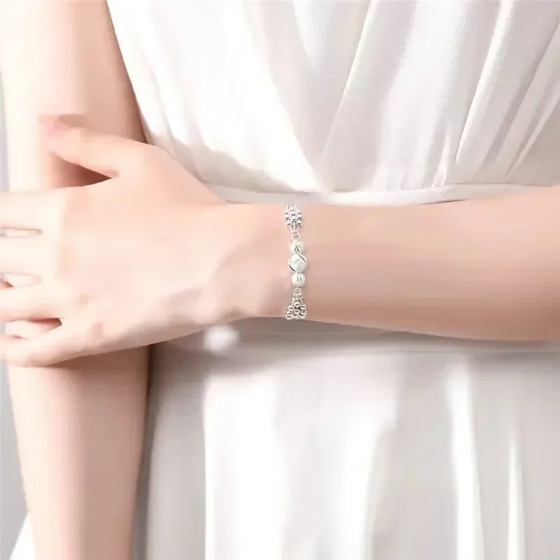 925 Sterling Silver Lucky Beads Bracelet