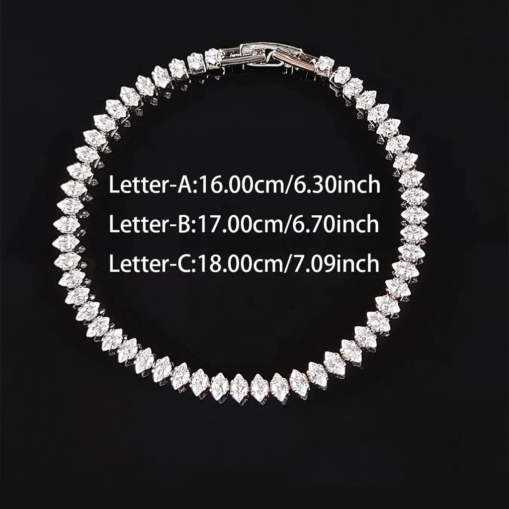 Luxury Marquise Oval Square Cut Tennis Bracelet