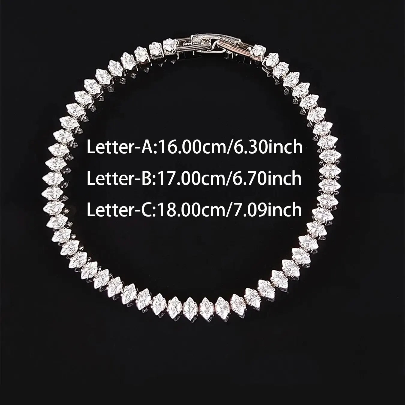 Luxury Marquise Oval Square Cut Tennis Bracelet