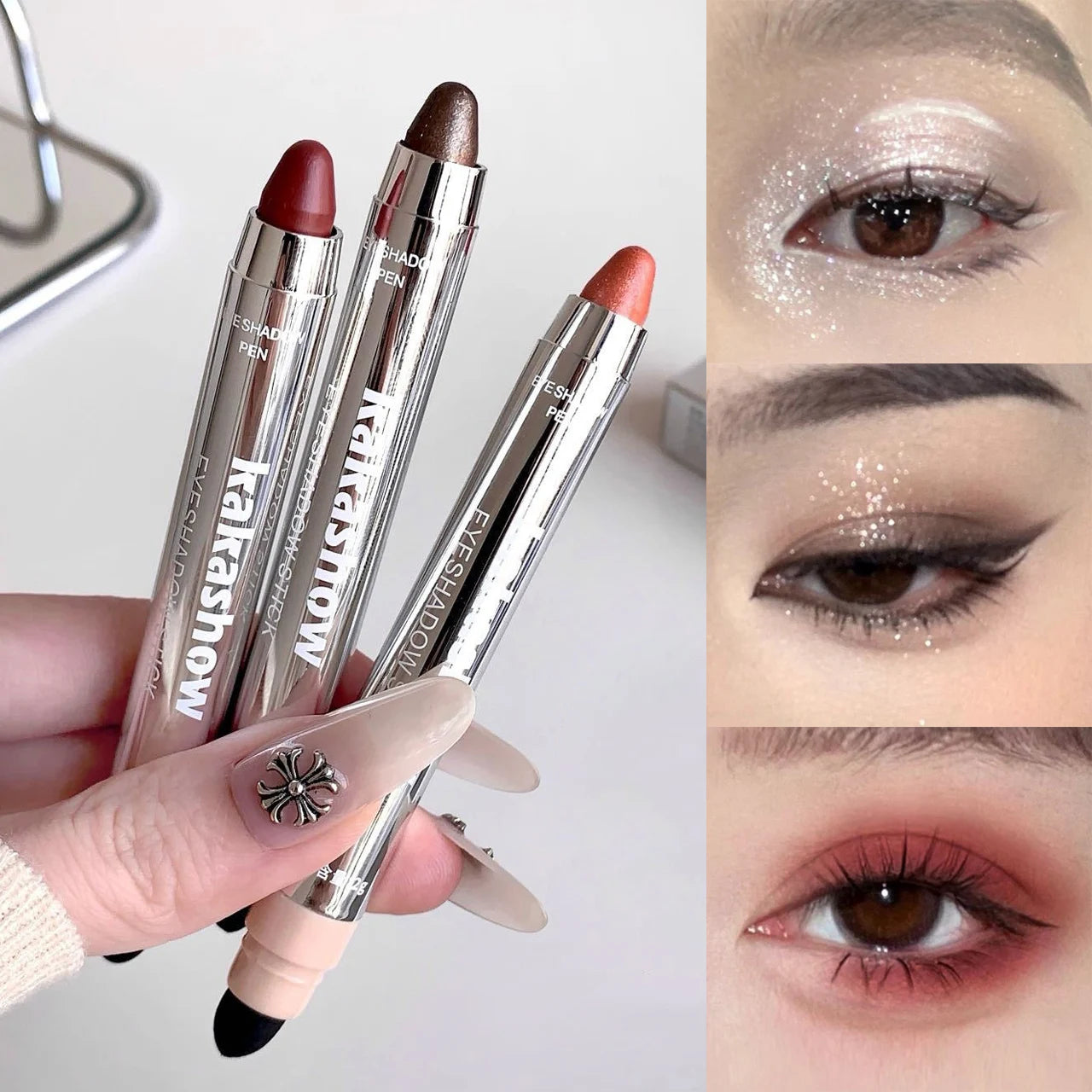 Bold Red Metallic Eye Stick