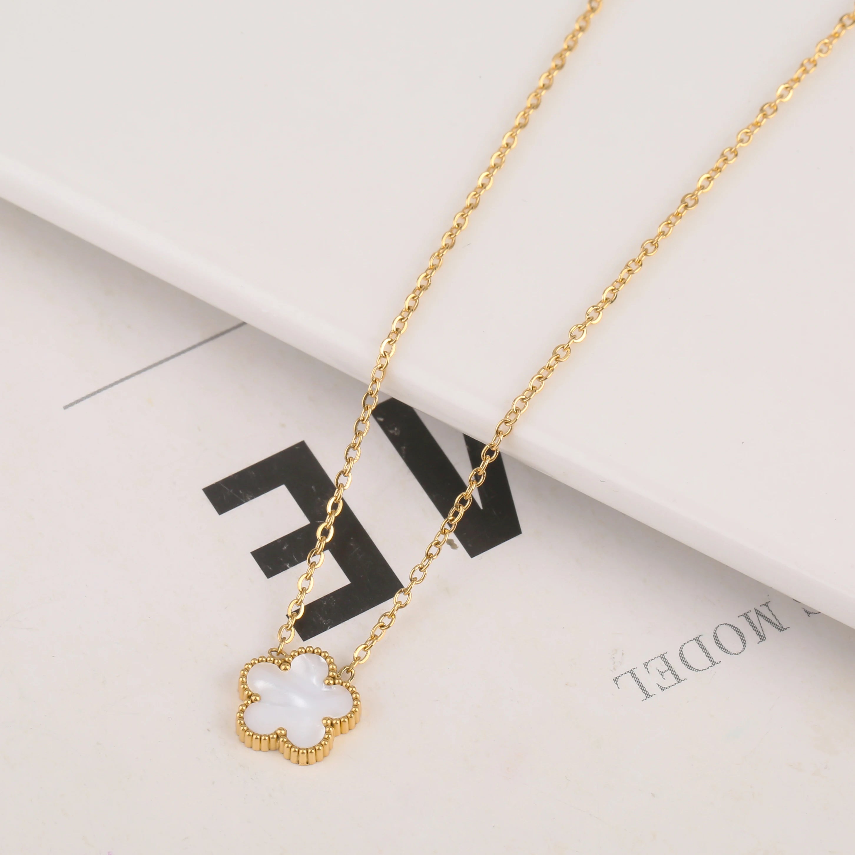 Stainless Steel Clover Flower Bracelet