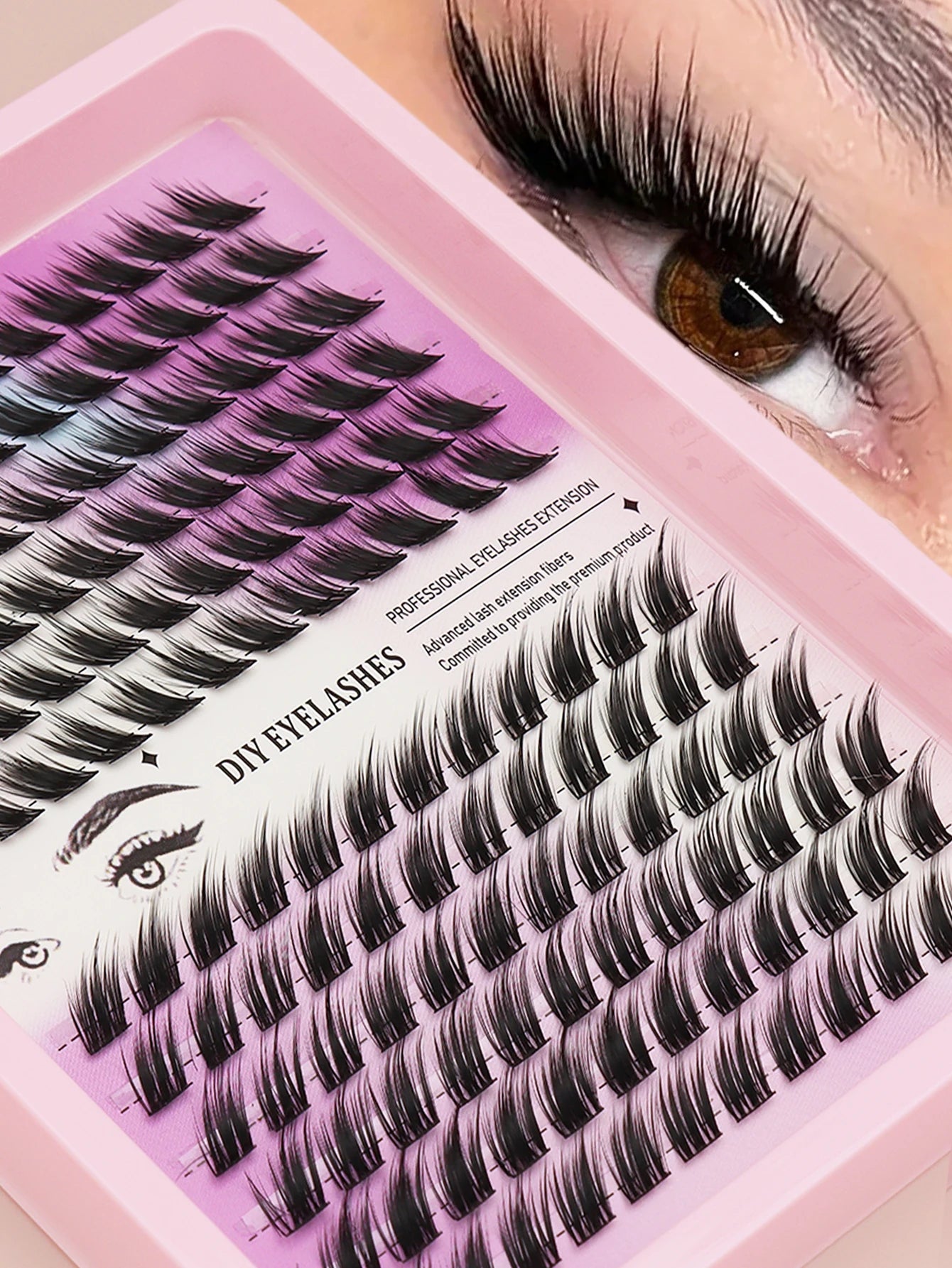Fluffy Oblique Lash Extensions