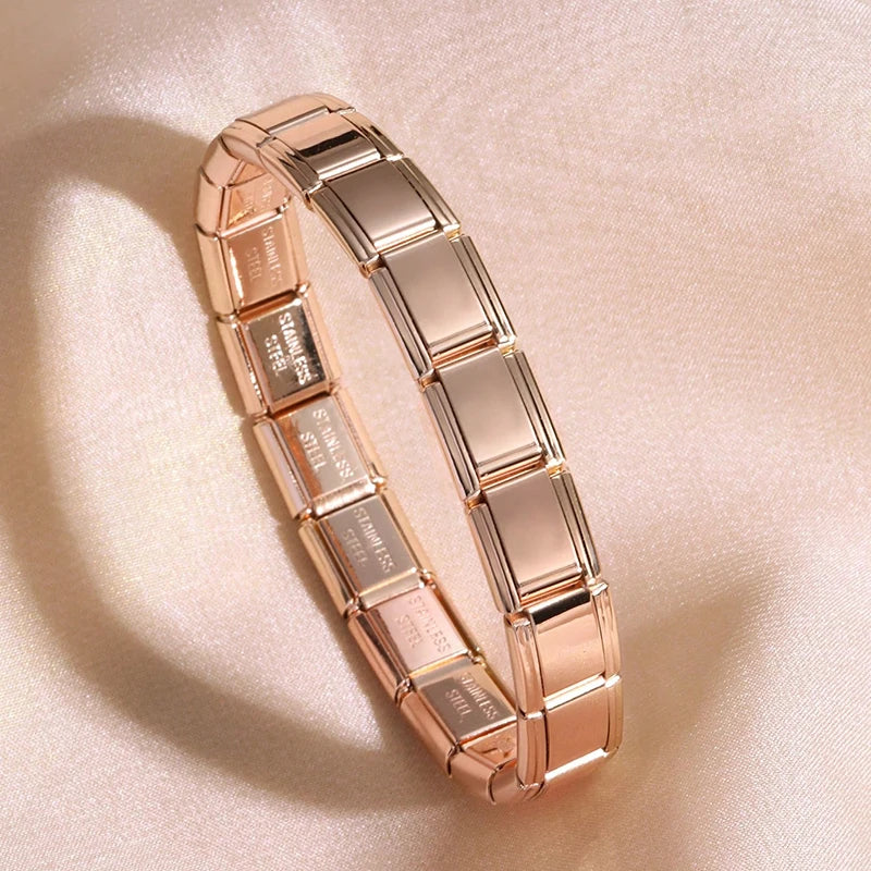 Italian Charm Stainless Steel Bracelet
