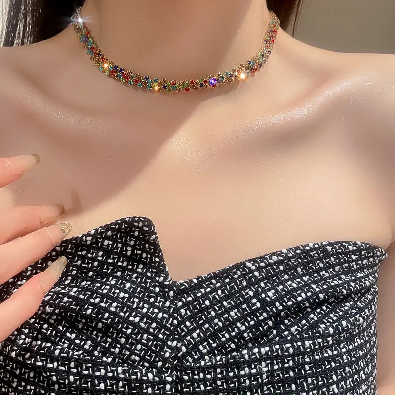 Luxury Full Rhinestone Choker Necklace